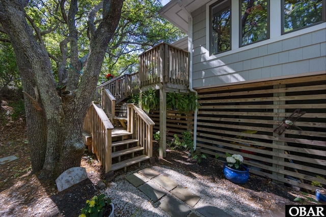 24 First Ave Lot # 14, Southern Shores, NC 27949 - exterior space with stairway and a deck