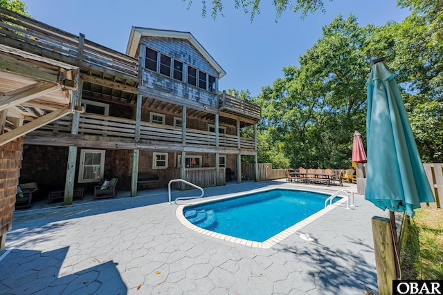 102 Settlers Ln Lot 7R, Duck, NC 27949 - view of swimming pool with a patio and a grill