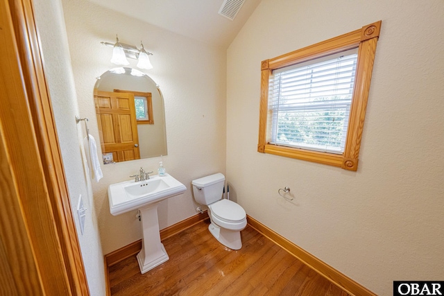 102 Settlers Ln Lot 7R, Duck, NC 27949 - bathroom featuring wood finished floors and lofted ceiling
