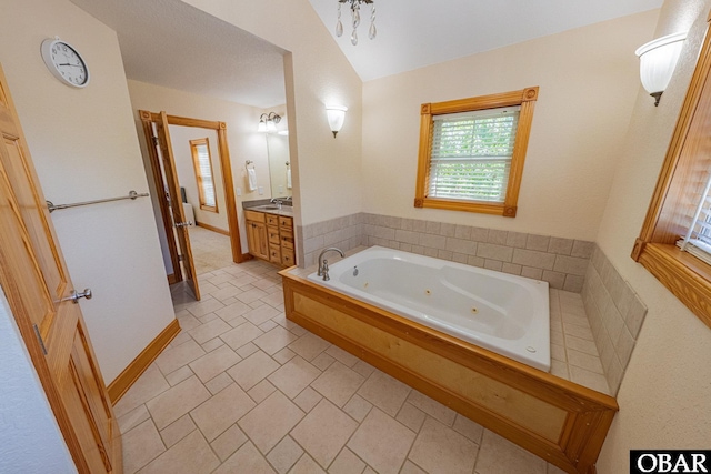 102 Settlers Ln Lot 7R, Duck, NC 27949 - bathroom with vanity and a whirlpool tub