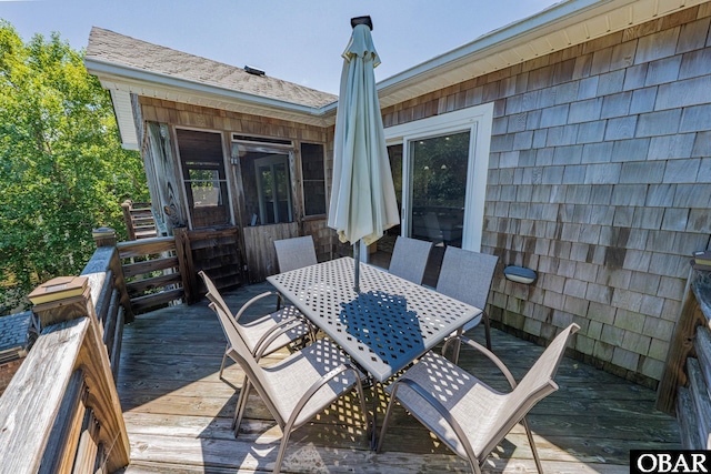 102 Settlers Ln Lot 7R, Duck, NC 27949 - deck with outdoor dining space