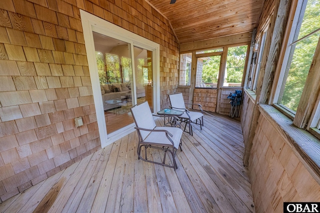 102 Settlers Ln Lot 7R, Duck, NC 27949 - sunroom with vaulted ceiling