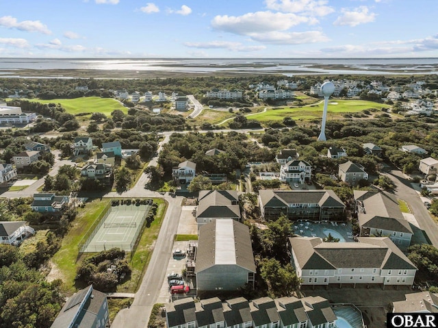 627 Sand Fiddler Cir Unit B-1, Corolla, NC 27927 - aerial view of residential area with a large body of water and a local golf course