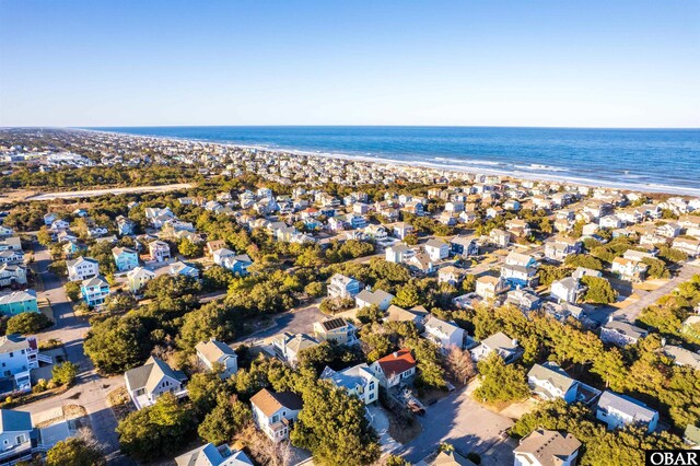 757 Fishermans Ct Lot 66, Corolla, NC 27927 - aerial view featuring a view of the beach, a residential view, and a water view
