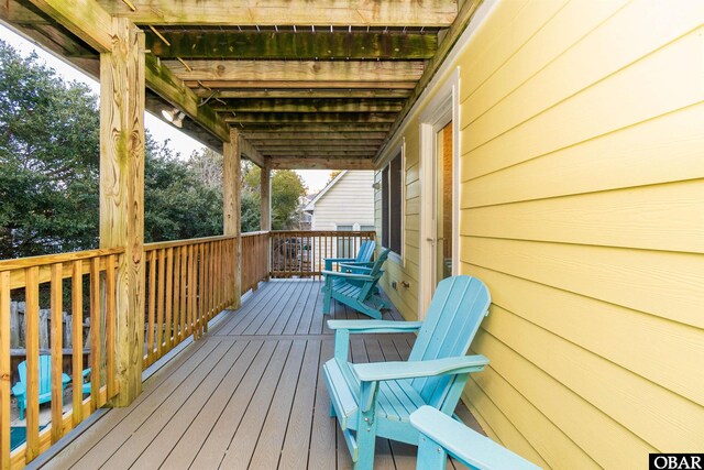 757 Fishermans Ct Lot 66, Corolla, NC 27927 - view of wooden terrace