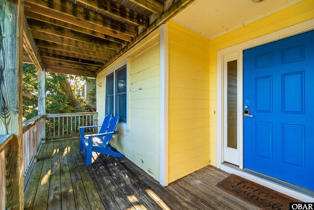 757 Fishermans Ct Lot 66, Corolla, NC 27927 - property entrance featuring covered porch