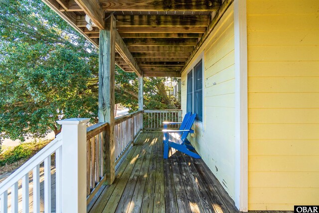 757 Fishermans Ct Lot 66, Corolla, NC 27927 - view of wooden terrace