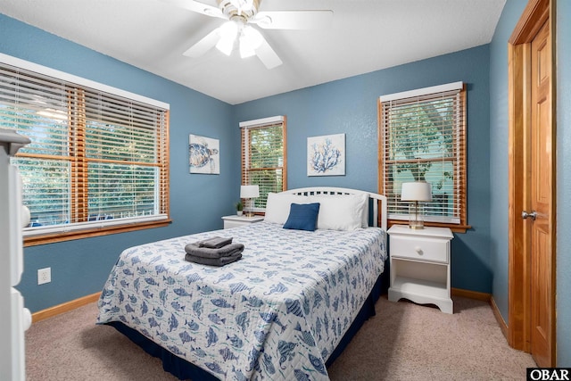 757 Fishermans Ct Lot 66, Corolla, NC 27927 - carpeted bedroom featuring baseboards and ceiling fan