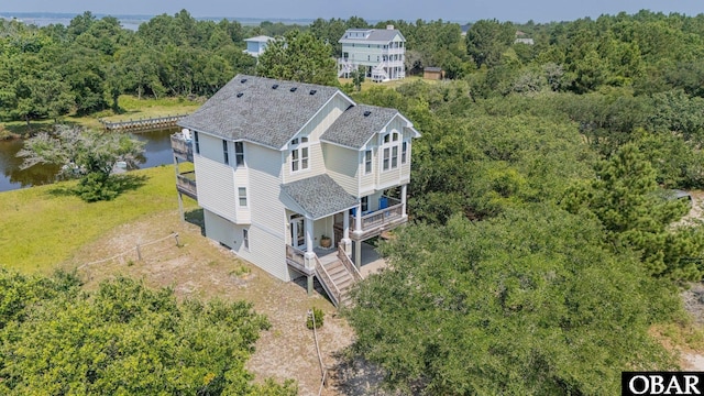 2132 Dolphin Ln Lot 62, Corolla, NC 27927 - view of subject property with a large body of water and a forest