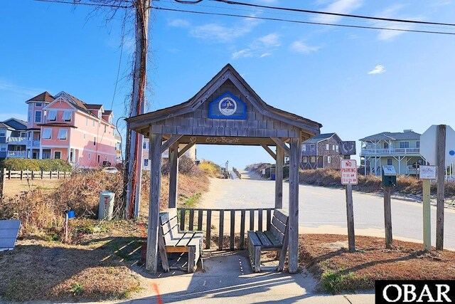 surrounding community featuring a gazebo and a residential view