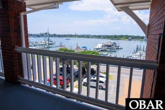 180 Irvin Garrish Hwy Unit 307/308, Ocracoke, NC 27960 - balcony with a water view and view of marina