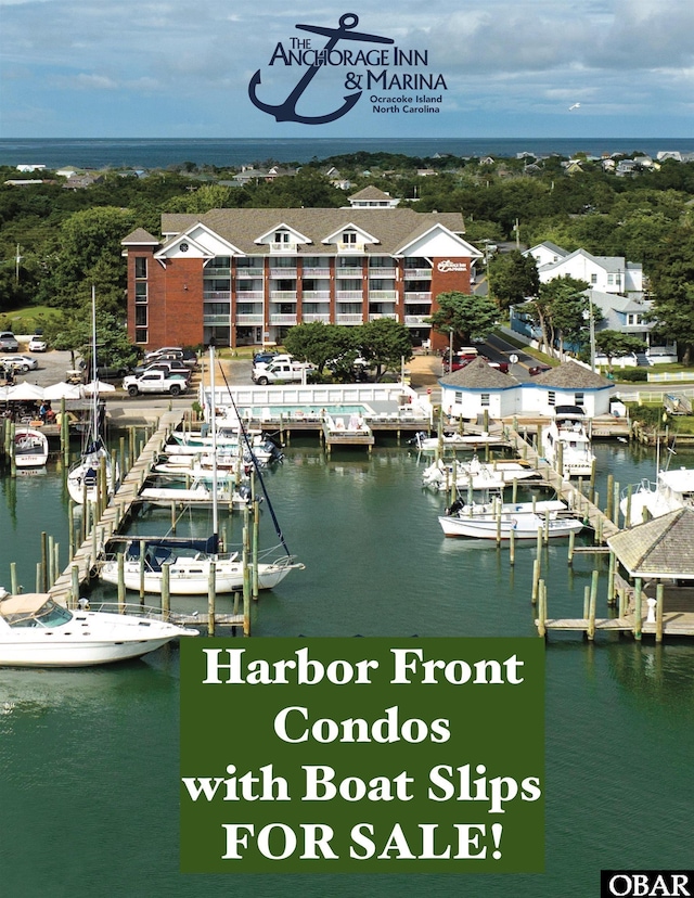 180 Irvin Garrish Hwy Unit 307/308, Ocracoke, NC 27960 - aerial view of a nearby body of water