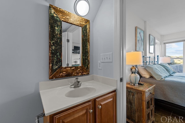 bathroom with vanity