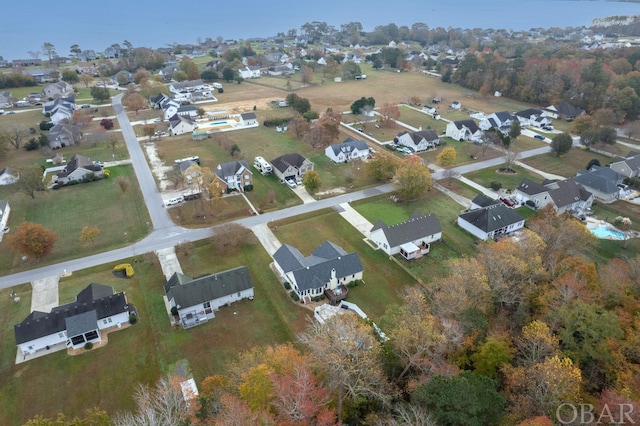 bird's eye view featuring a residential view