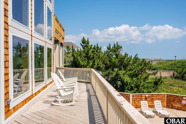 385 Deep Neck Rd Lot # 131, Corolla, NC 27927 - view of wooden deck