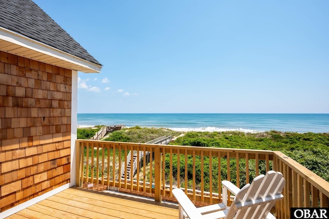 385 Deep Neck Rd Lot # 131, Corolla, NC 27927 - wooden deck with view of water and beach