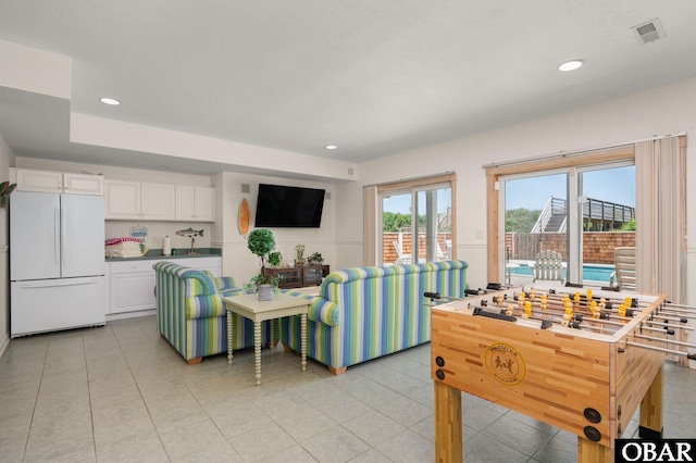 385 Deep Neck Rd Lot # 131, Corolla, NC 27927 - game room with recessed lighting and light tile patterned floors
