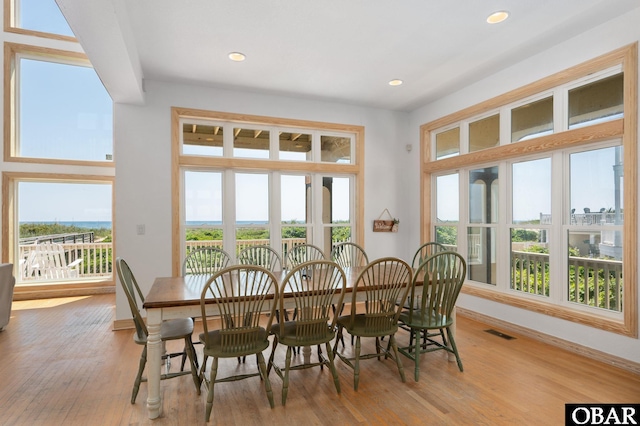 385 Deep Neck Rd Lot # 131, Corolla, NC 27927 - dining room with light wood finished floors and recessed lighting