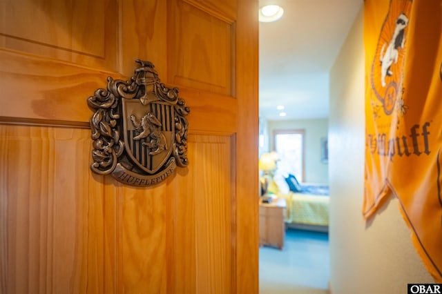 details featuring recessed lighting