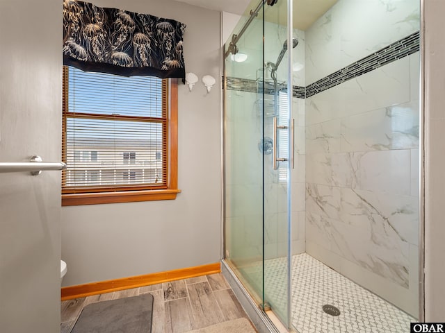 1672 Sandfiddler Rd Lot # 1 & 3, Corolla, NC 27927 - full bath with baseboards, wood finished floors, and a stall shower