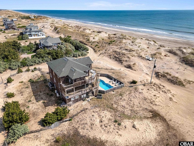 1672 Sandfiddler Rd Lot # 1 & 3, Corolla, NC 27927 - birds eye view of property featuring a water view and a beach view