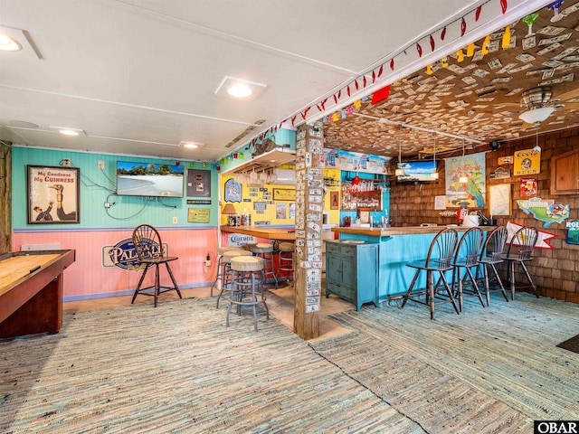 1672 Sandfiddler Rd Lot # 1 & 3, Corolla, NC 27927 - bar with indoor bar and wooden walls