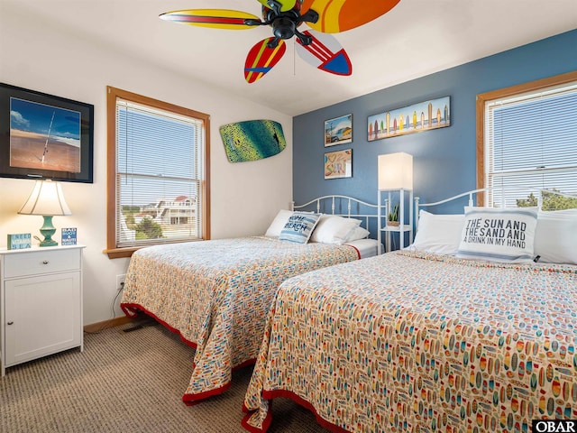 1672 Sandfiddler Rd Lot # 1 & 3, Corolla, NC 27927 - bedroom featuring carpet floors and ceiling fan