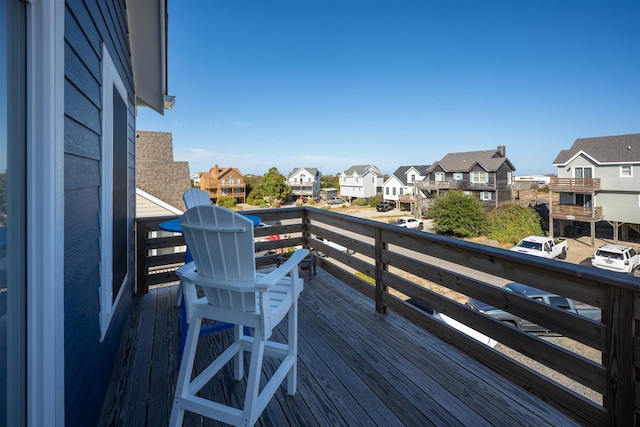 balcony featuring a residential view