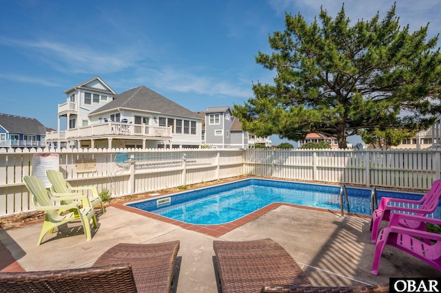 747 Hammock Ln Lot 55, Corolla, NC 27927 - view of swimming pool with a patio and a fenced backyard