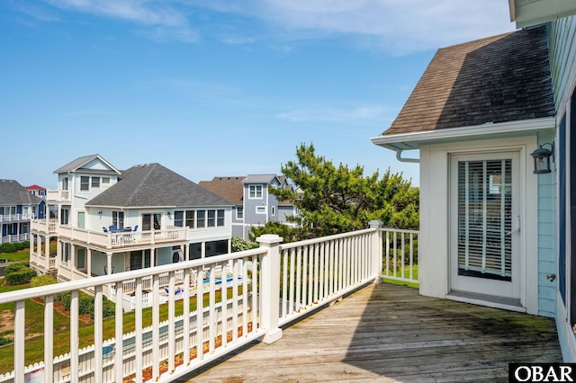 747 Hammock Ln Lot 55, Corolla, NC 27927 - wooden deck with a residential view