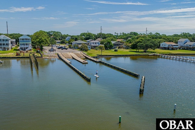 105 Rocky Mount St Lot 399, Kill Devil Hills, NC 27949 - dock featuring a water view and view of wooded area