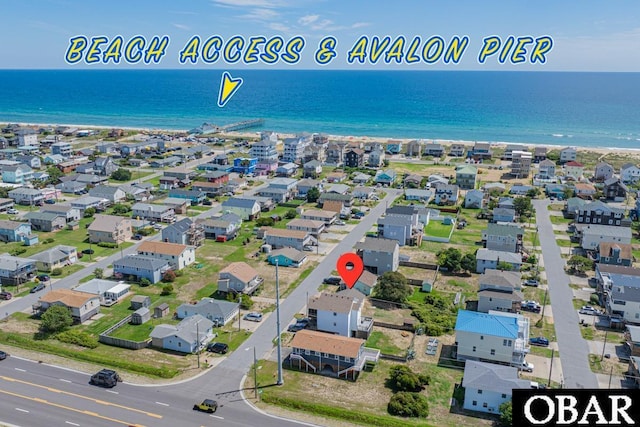 105 Rocky Mount St Lot 399, Kill Devil Hills, NC 27949 - aerial perspective of suburban area featuring waterfront with a beach