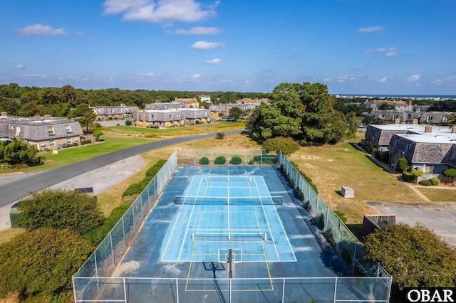 drone / aerial view featuring a residential view