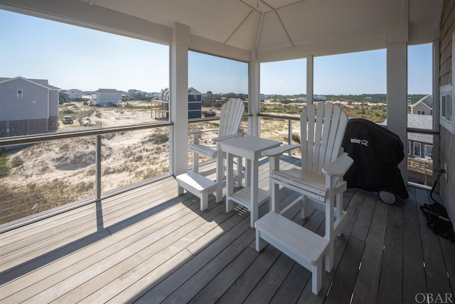 deck featuring a gazebo