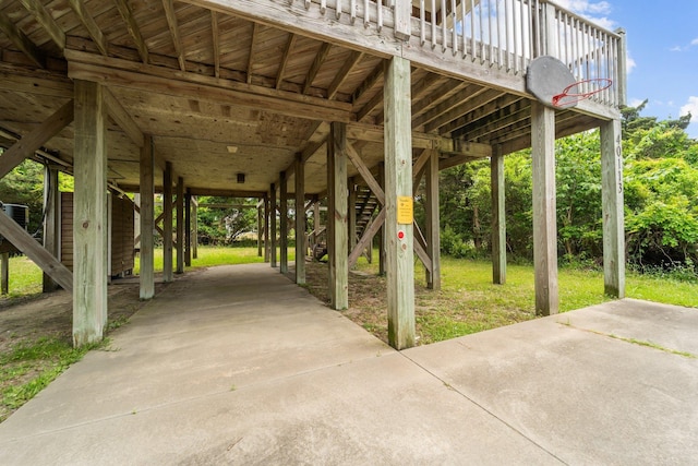 surrounding community featuring a carport