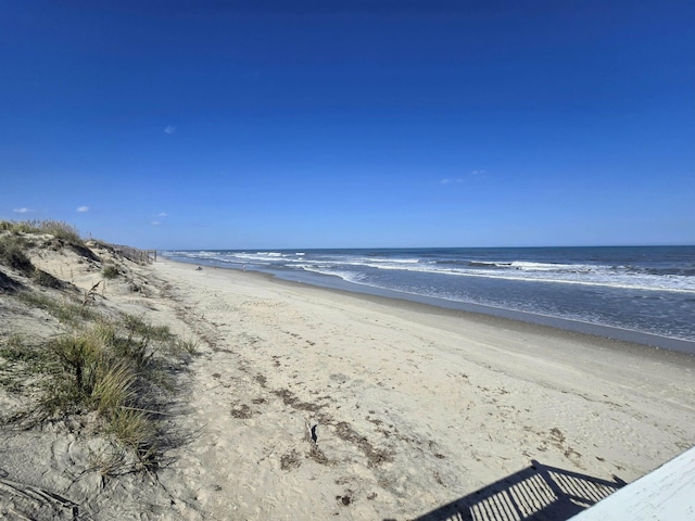 property view of water with a view of the beach