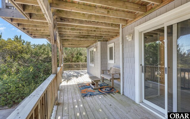 25056 Sea Vista Ct Lot 29, Waves, NC 27982 - view of wooden terrace