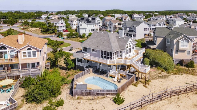 1229 Ocean Hill Ct Lot 120, Corolla, NC 27927 - aerial perspective of suburban area featuring a pool