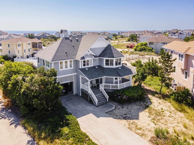 birds eye view of property featuring a residential view