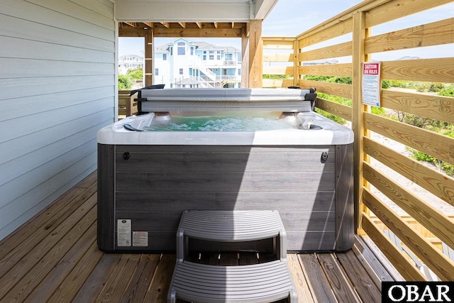2267 Sandpiper Rd Lot 29, Corolla, NC 27927 - deck with a hot tub