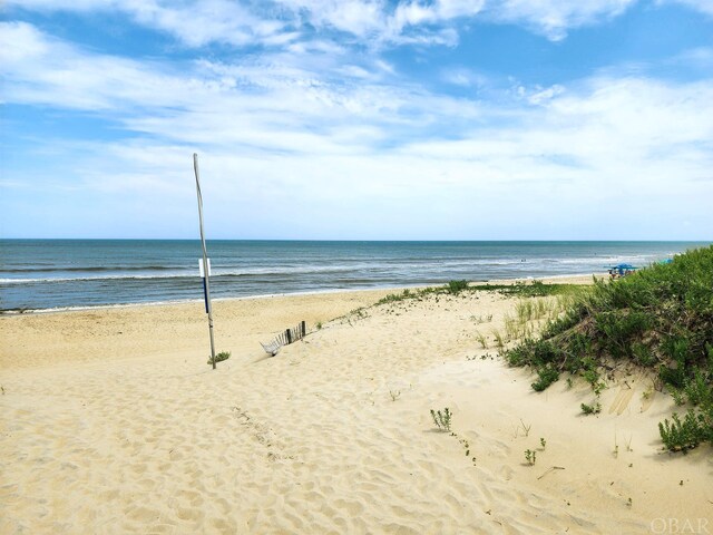 property view of water with a view of the beach