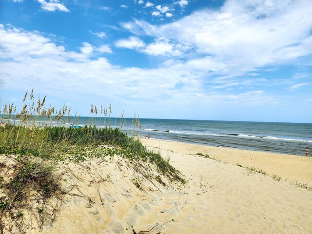 property view of water with a view of the beach