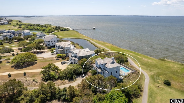 5006 S Links Dr Lot 6, Nags Head, NC 27959 - drone / aerial view with a water view