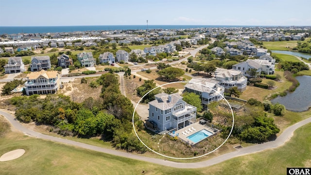 5006 S Links Dr Lot 6, Nags Head, NC 27959 - bird's eye view featuring a residential view, a water view, and view of golf course