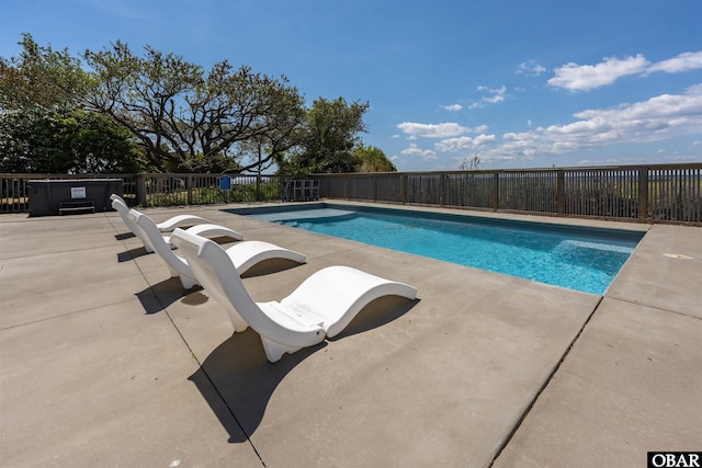 5006 S Links Dr Lot 6, Nags Head, NC 27959 - view of swimming pool with a fenced backyard, a fenced in pool, and a patio area