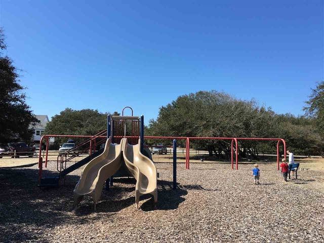 view of community jungle gym