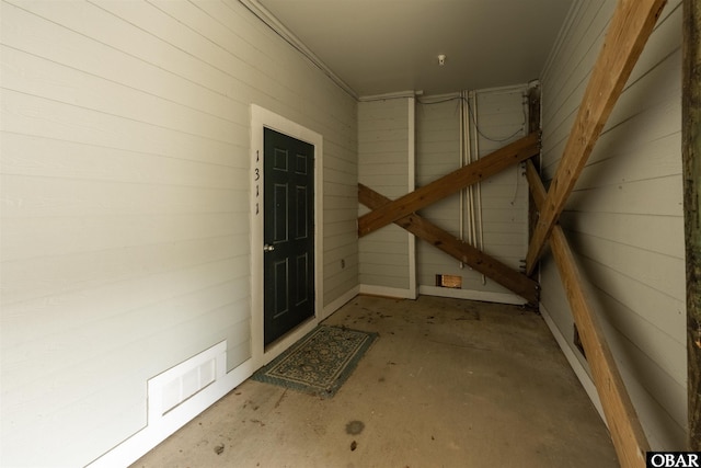 property entrance with visible vents