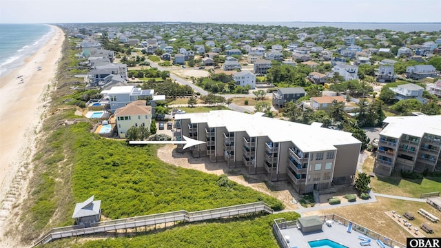 117 Sea Colony Dr Unit D227, Duck, NC 27949 - drone / aerial view with a water view and a beach view