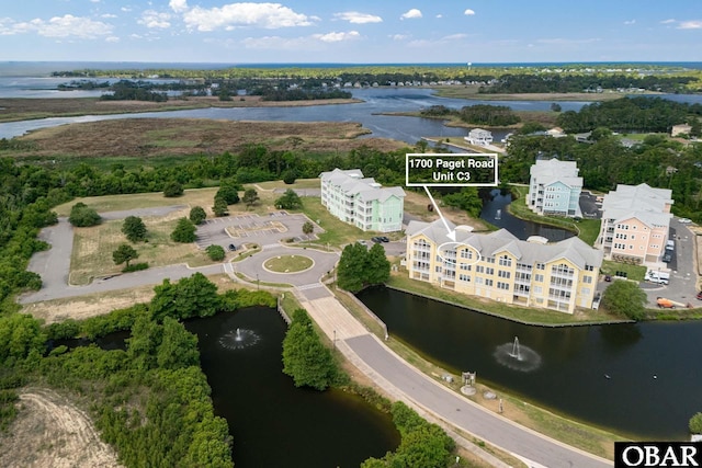 1700 Paget Rd Unit C 3, Kill Devil Hills, NC 27948 - drone / aerial view of a nearby body of water and apartment complex
