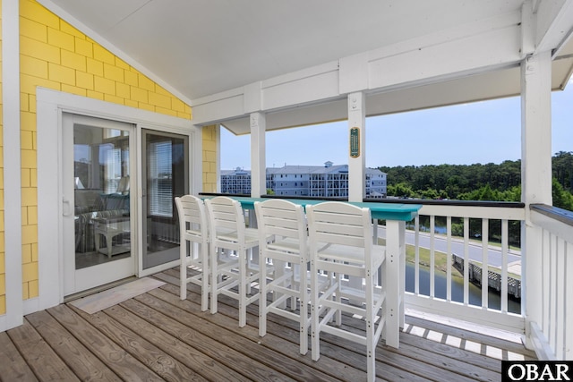 1700 Paget Rd Unit C 3, Kill Devil Hills, NC 27948 - deck featuring a water view